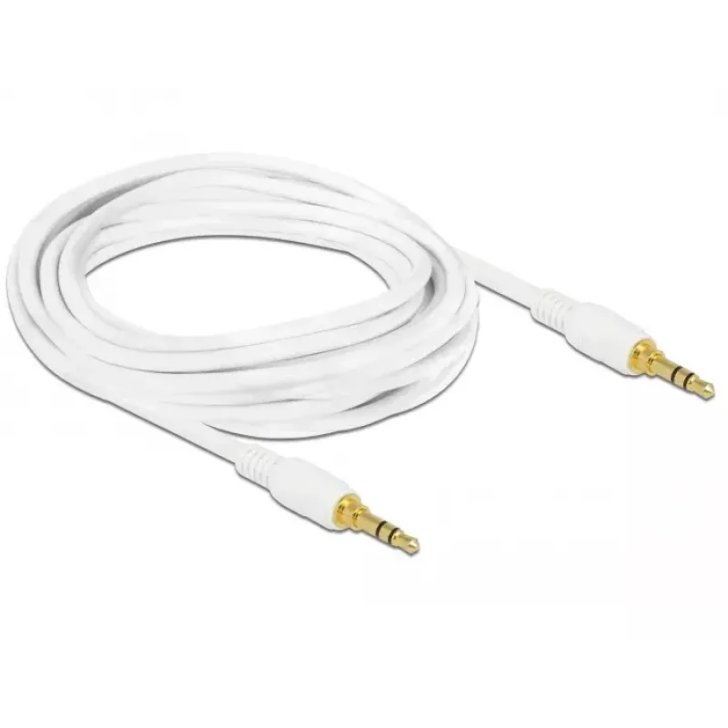 Audiokaapeli DeLOCK 85552 3 m 3,5 mm valkoinen