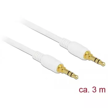 Audiokaapeli DeLOCK 85552 3 m 3,5 mm valkoinen