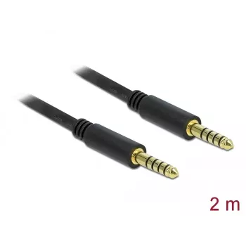 Audiokaapeli DeLOCK 85792 2 m 4,4 mm musta