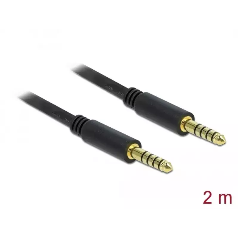 Audiokaapeli DeLOCK 85792 2 m 4,4 mm musta