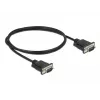 Sarjakaapeli DeLOCK 86573 musta 1 m RS-232 Sub-D9