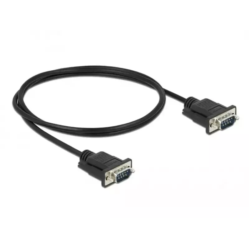 Sarjakaapeli DeLOCK 86573 musta 1 m RS-232 Sub-D9
