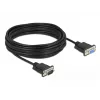 Sarjakaapeli DeLOCK 86599 musta 10 m RS-232 Sub-D9
