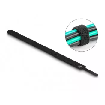 Tarranauha kaapelisidonta DeLOCK 19011 200x12 mm musta 10 kpl