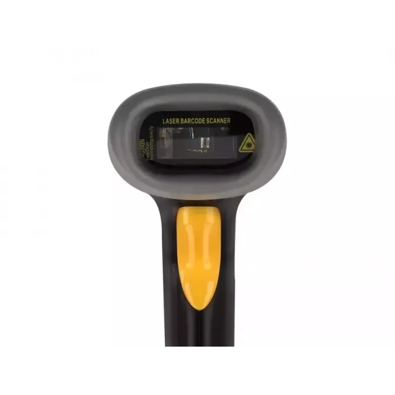 DeLOCK USB-viivakoodilukija 1D laser musta käsilukija kaapelilla 2 m kaapeli