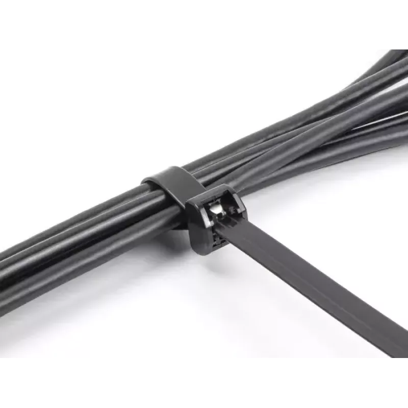 DeLOCK metallikielekkeelliset nippusiteet, 406 x 12.7 mm, musta, 10 kpl