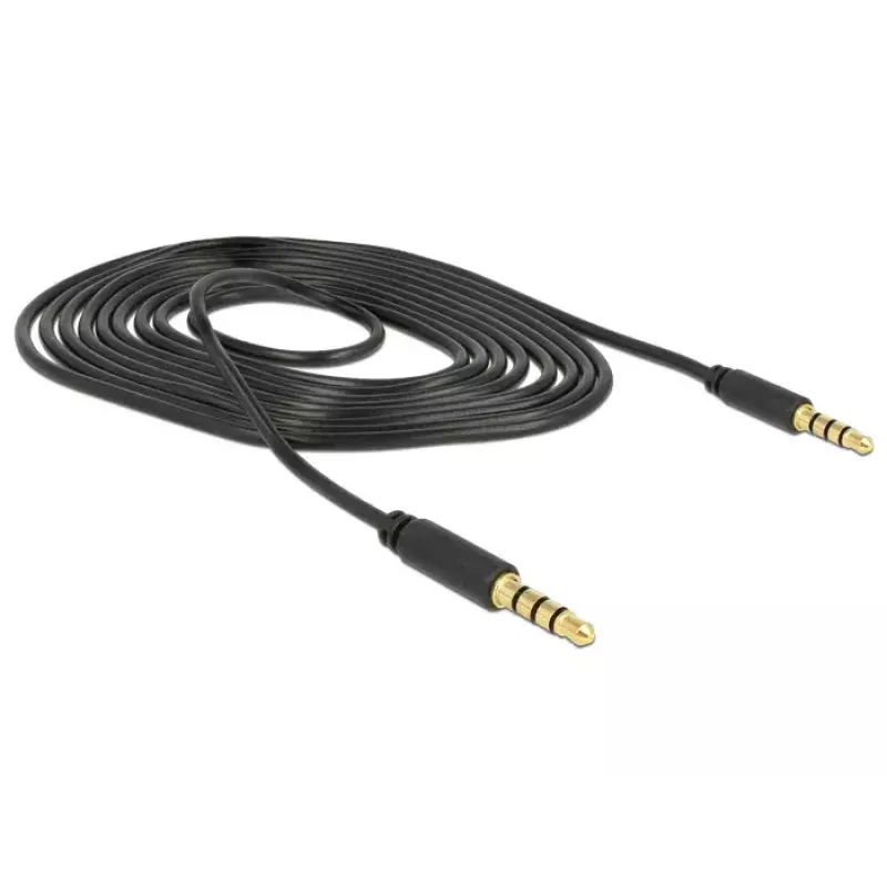 Audiokaapeli DeLOCK 83436 2 m 3,5 mm musta