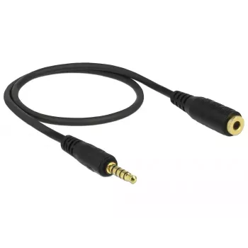 Audio-kaapeli DeLOCK 85700 0,5 m 3,5 mm musta