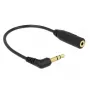 Audiokaapeli DeLOCK 0,17 m 2,5 mm/3,5 mm musta
