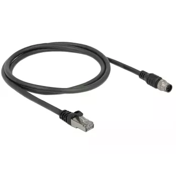 Verkkokaapeli DeLOCK 84922 RJ-45 M12 Cat5e 1 m musta