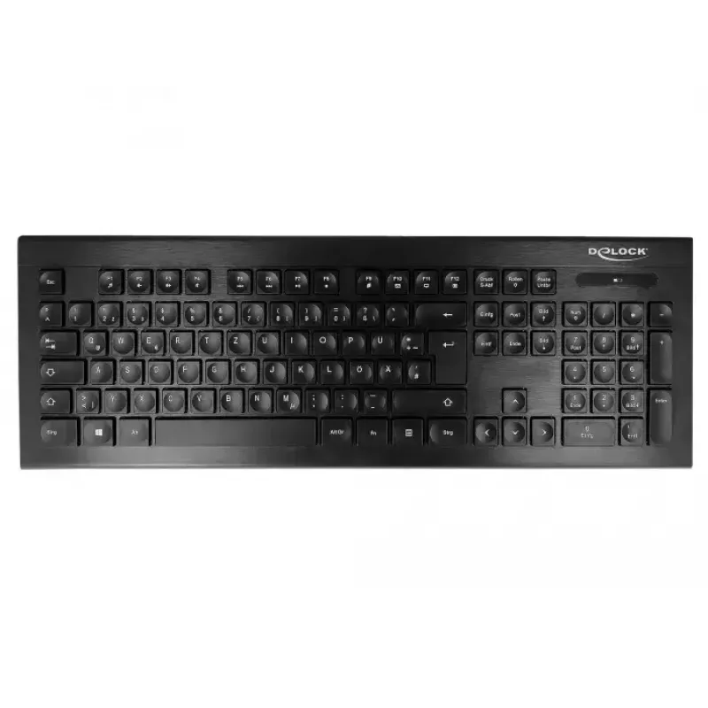Näppäimistö DeLOCK 12671 Office RF langaton QWERTZ saksalainen musta