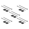 Kaapelisidontateline DeLOCK 18675 musta nylon 10 kpl