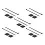 Kaapelisidontateline DeLOCK 18675 musta nylon 10 kpl