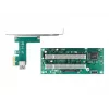 DeLOCK Riser Card PCI Express x1 - 2 x PCI 32 Bit -paikka 60 cm kaapeli