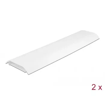 Kaapelikanava DELOCK 20886, polypropeeni, valkoinen, 300×85×10 mm, 2 kpl