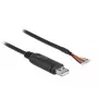 Adapterikaapeli USB 2.0 Type-A - sarjaportti RS-232 DeLOCK 90415