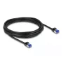 Verkkokaapeli DeLOCK RJ45 Cat.6A S/FTP ohut 5 m musta