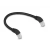 Verkkokaapeli DeLOCK RJ45 Cat.6A S/FTP 45° alaspäin 0,25 m musta