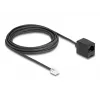 DeLOCK puhelinkaapeli RJ11-pistoke - RJ45-liitin musta 5 m