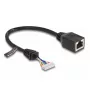 Verkkokaapeli DeLOCK 88006 RJ45-liitin - piikkirima liitin Cat5e 0,23 m musta