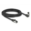 Verkkokaapeli DeLOCK RJ45 Cat.8.1 90° kulma / suora 3 m musta