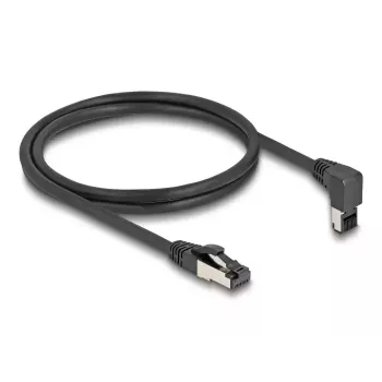 Verkkokaapeli DeLOCK RJ45 Cat.8.1 90° 3 m musta