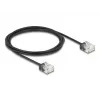 DeLOCK verkkokaapeli RJ45 Cat.6 UTP erittäin ohut 2 m musta