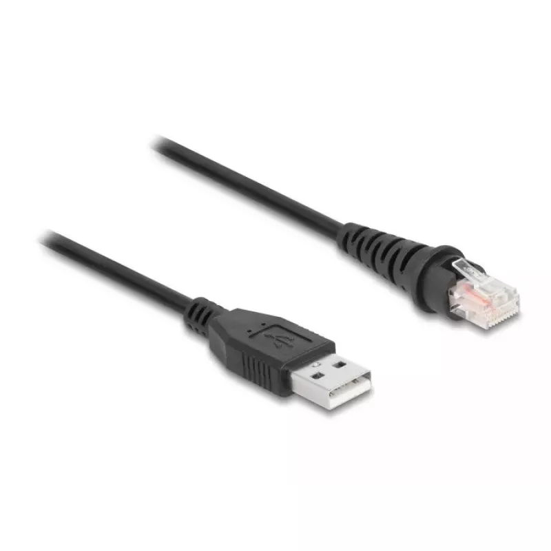 DeLOCK RJ50 naar USB 2.0 Type-A viivakoodilukijakaapeli 3 m F/UTP