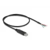 DeLOCK adapterikaapeli USB 2.0 Type-A naar sarjaportti RS-485 0,5 m