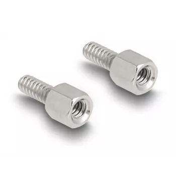 DELOCK kaapeliläpivienti D-Sub-kotelo 9-napainen litteälle kaapelille, muovi, musta, 25×32×14 mm