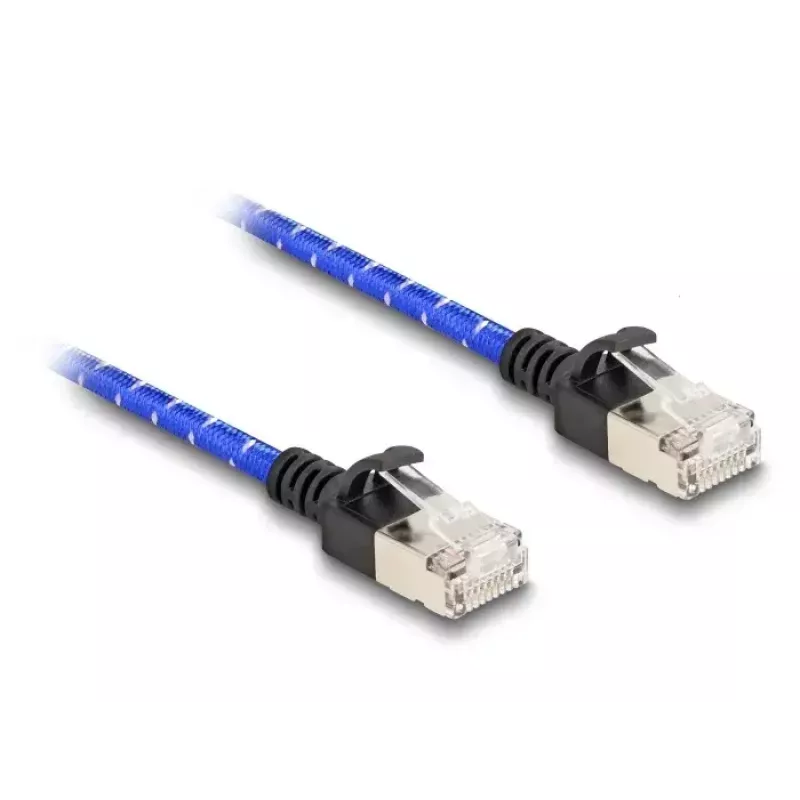 DeLOCK verkkokaapeli RJ45 Cat.6A 1 m sininen