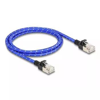 DeLOCK verkkokaapeli RJ45 Cat.6A 1 m sininen