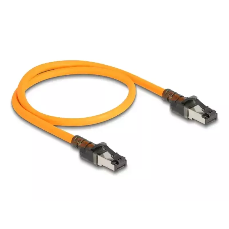 DeLOCK verkkokaapeli RJ45 Self Tracing Cat.6A 1 m oranssi