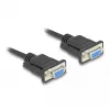 DeLOCK 86824 sarjakaapeli musta 2 m DB-9