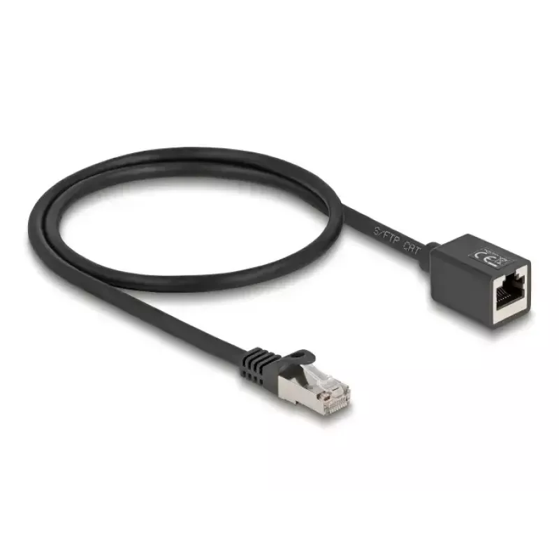 Verkkokaapeli DeLOCK 88052 RJ-45 Cat6a 0,5 m musta
