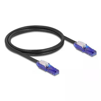 Verkkokaapeli DeLOCK 80926 RJ-45 Cat6 1 m musta violetti