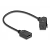 DeLOCK 67155 kaapelin sukupuolenmuunnin Mini DisplayPort DisplayPort musta 0,3 m