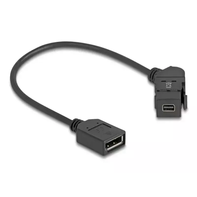 DeLOCK 67155 kaapelin sukupuolenmuunnin Mini DisplayPort DisplayPort musta 0,3 m