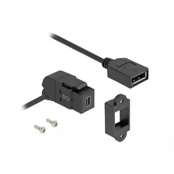 DeLOCK 67155 kaapelin sukupuolenmuunnin Mini DisplayPort DisplayPort musta 0,3 m