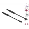 USB-kaapeli DeLOCK 81196 5 m USB-C musta 10 Gbit/s
