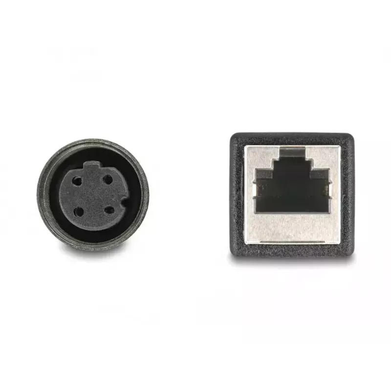 DeLOCK M12-adapterikaapeli D-koodattu 4-napainen liitin RJ45-liittimeen 50 cm