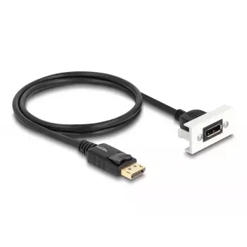 DeLOCK Easy 45 DisplayPort 8K 30 Hz -moduuli pigtaililla 22,5 x 45 mm