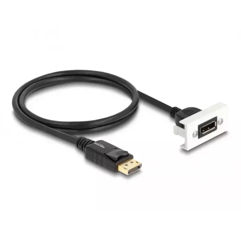 DeLOCK Easy 45 DisplayPort 8K 30 Hz -moduuli pigtaililla 22,5 x 45 mm