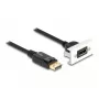DeLOCK Easy 45 DisplayPort 8K 30 Hz -moduuli pigtaililla 22,5 x 45 mm
