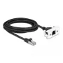 DeLOCK verkon jatkokaapeli Cat.6A 3 m S/FTP RJ45 musta
