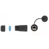 DeLOCK 86701 vedenpitävä RJ45-liitin naaras-naaras Cat.6A -jatkokappale suojuksella, musta
