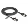 Verkkokaapeli DeLOCK RJ45 litteä patch-kaapeli uros-uros Cat.8.1 2 m musta