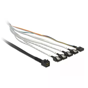Kaapeli DeLOCK 0,5 m SFF-8643/4 x SATA 7p