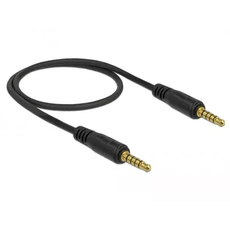 Audiokaapeli DeLOCK 85695 0,5 m 3,5 mm musta