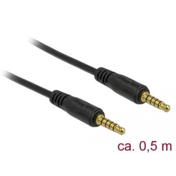 Audiokaapeli DeLOCK 85695 0,5 m 3,5 mm musta
